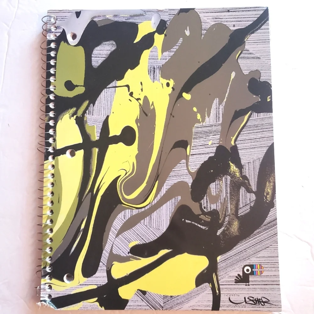 Yoobi x Usher Splatter Spiral Notebook